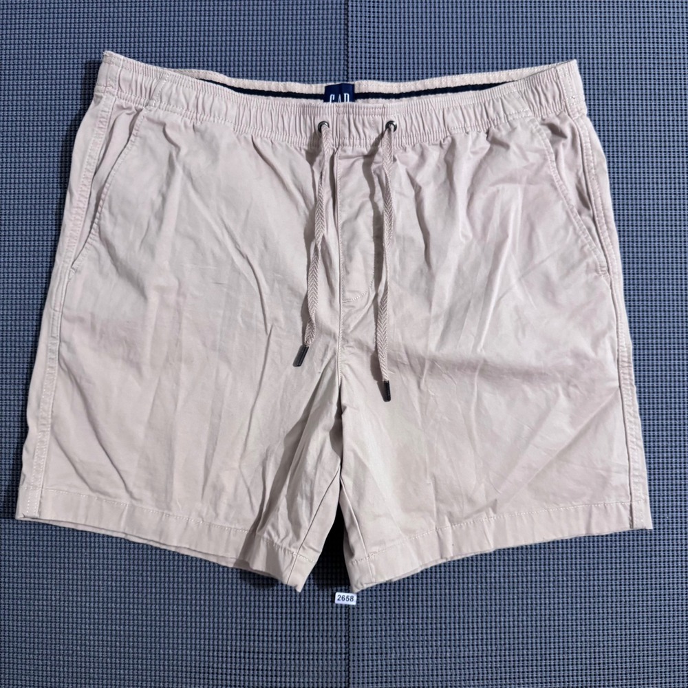Gap Tan Khaki Drawstring Elastic Waist Shorts Womens Size XL
